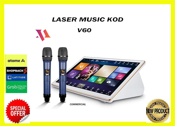 LASER MUSIC HD 19' Touch Screen Built in amplifier